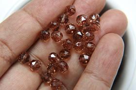 6mm Swarovski Elements Article 5025 Light Smoked Topaz Faceted Oval Bead 6/12/36/172/44/288/720 Pieces