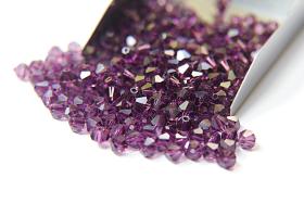 4/5mm Amethyst Swarovski Bicone 36/72/144/432/720 Pieces (204) jewelry making beads, craft supplies, purples beads, rare findings