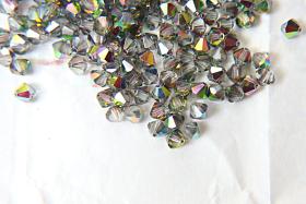6 mm Crystal Vitrail Medium Preciosa Vintage Bicones 12/36/72/144/288 Pieces jewelry supplies, vintage findings, Made in Czech Republic