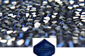 6MM Dark Indigo Swarovski Bicone Beads 12/36/72/144/288 Pieces (288) Low Shipping, jewelry supplies, vintage findings, embroidery materials