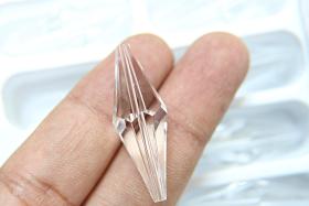 35x12 MM Crystal Preciosa Elongated Bicone Beads Vintage 2/6/24/72 Pieces Article 451 52 301 fancy beads jewelry making crystal beads