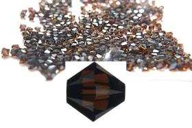 4/5mm Mocca Swarovski Bicone beads 36/72/144/432/720 Pieces (396) VINTAGE SWAROVSKI, wedding decorations, embroidery materials, rare beads