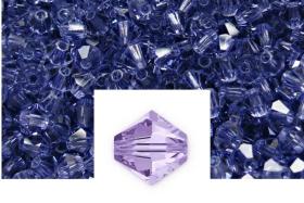 4/5mm Tanzanite Swarovski Bicone BEADS 36/72/144/432/720 Pieces, jewelry findings, vintage crystals VINTAGE SWAROVSKI, jewelry making, rare