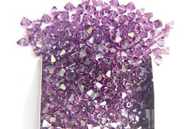 2.5mm Amethyst Swarovski Bicone 36/72/144/432/1000 Pieces Jewelry findings, embroidery materials, jewelry making, rare beads, craft supply