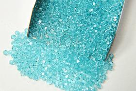 4mm Light Turquoise Swarovski Bicone loose beads 36/72/144/432/720 Pieces (515) jewelry supplies, embroidery materials