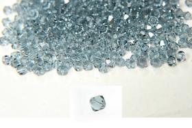 4mm Indian Sapphire Swarovski Bicone loose beads 36/72/144/432/720 Pieces (515) jewelry making beads, couture materials, vintage supplies