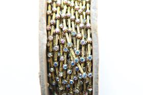 12 SS Vintage Fancy Rhinestone Chain Swarovski in Crystal Aurore Boreale 3mm 0.5/1/2/5 Mtr Wedding Bridal Supplies|Jewelry Making|Decoration