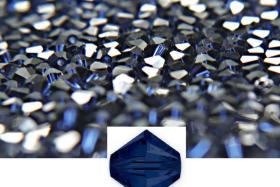 4/5MM Dark Indigo Swarovski Bicone Beads 12/36/72/144/432/720 Pieces (515) jewelry making, craft supplies, embroidery materials, rare beads