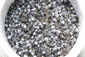 Swarovski (4mm) Smoky Quartz Comet Argent Light Bicones Beads 36/72/144/432/720 Pieces embroidery materials, rare jewelry findings