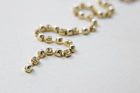 16ss Vintage Swarovski Rhinestone Chain in Crystal and Silver Pearls (4mm) 0.5/1/2/5/15 Meters Wedding Bridal Supplies|Decoration