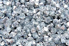 Swarovski (4mm) Light Azore Comet Argent Light Bicones Beads 36/72/144/432/720 Pieces loose beads, rare findings, craft supplies