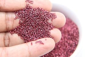 1mm Micro Rosewood Metallic Plated Tube Beads 5/10/100/500 Grams High Quality Nail Art decoration / Haute Couture Embroidery / Doll Making
