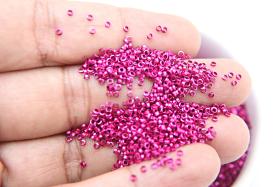 1.7mm Micro Fuchsia Metallic Plated Tube Beads 5/10/100 Grams High Quality Nail Art / Haute Couture Embroidery / doll making