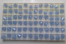 6/8 MM Air Blue Opal Swarovski Bicone 16 Cuts 6/12/24/36/72/144/288 Pieces (285) PREMIUM MATERIALS, Jewlery making beads