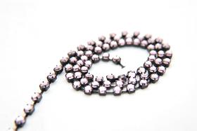 16ss Swarovski 2088 Chain in Flat Back Light Amethyst (4mm) 0.5/1/2/5 Meters Vintage Black Settings Bridal Supplies, strass chains