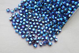 4mm Swarovski Garnet AB 2X FC Bicones Beads Rainbow 36/72/144/432/720 Pieces (241) jewelry making, embroidery couture materials