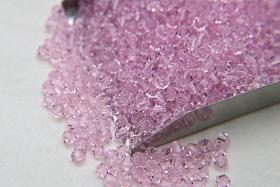 4/5mm Rosaline Swarovski Bicone 12/36/72/144/432/720 Pieces (508) jewelry making beads, vintage findings, wedding decorations