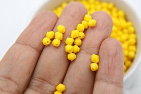 4mm Opaque Yellow Genuine Czech Bicone beads 36/72/144/432/720 Pieces (71010) Rare findings, jewelry making, craft supplies, embellishment