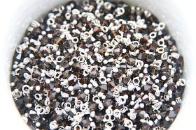 4mm Swarovski Mocca crystal dangles in Sterling Silver wire wrapped- charms- drops- jewelry making 36/72/144/432/1000Pieces
