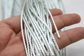 Silver designer Metallic wire 2.5mm French Wire, Bullion Wire, Gimp Wire 50/100/200/400 Grams, embroidery materials, couture