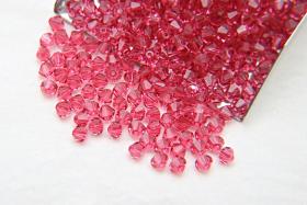 4mm Indian Pink Swarovski Bicone beads 36/72/144/432/720 Pieces (289) embroidery materials, jewelry making, craft supplies, decorations