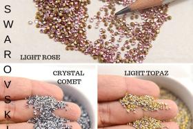 Swarovski Crystal 4SS/PP9 1.5mm Xilion 3 COLORS 1028 Chatons 72/144/720/1440/7200 Pieces Vintage Swarovski, Crystal Clay, nail art
