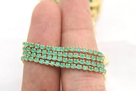 14pp Cubic zirconium Rhinestone Close Cup Chain in Opal Jade Green (2mm) 0.5/1/2/5 Meters Brass Settings, strass findings, jewelry making