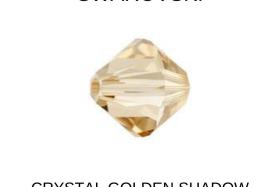 Swarovski (5mm) Crystal Golden Shadow Bicones 12/36/72/144/288/720 Pieces embroidery materials, jewelry supplies, craft supplies, decoration