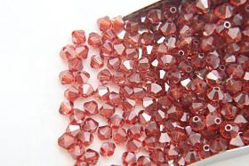 5mm Crystal Red Magma Swarovski Bicone beads Cuts 12/36/72/144/432/720 Pieces rare findings, craft supply, quality materials, rare beads