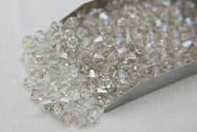 6mm Crystal Silver Shade Swarovski Bicone Cuts 12/36/72/144/288 Pieces (234) jewelry making/embroidery materials / premium vintage materials