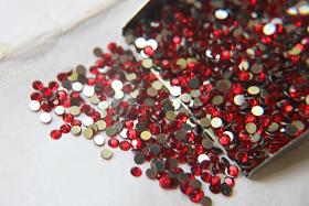 10SS Swarovski Flatbacks  Light Siam Chaton Roses 2088 (2.9mm) Made in Austria 72/144/432/1440  Pieces Nail art decoration