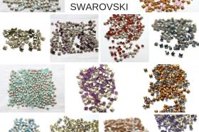Swarovski #4428 4x4 MM Square Fancy Stone Crystal 22 colors 12/36/144/720 Pieces jewelry making, embellishment, vintage findings, rare tools