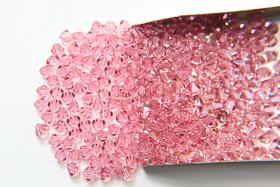 3mm Light Rose Swarovski Bicone beads 36/72/144/432/720 Pieces jewelry making, crystal beads, embroidery materials, wedding decorations