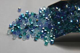 3/4 mm Tropical Breeze Designer Mixes Swarovski Bicone beads 36/72/144/432/720 Pieces loose beads mix beads, embroidery materials, decor
