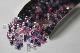 4mm Pink Hydrangea Designer Mixes Swarovski Bicone beads 36/72/144/432/720 Pieces loose beads, mix beads, embroidery materials, craft supply