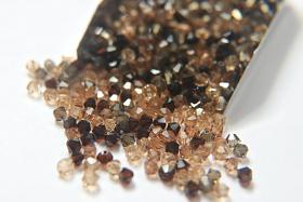 4mm Hot Cocoa Designer Mixes Swarovski Bicone beads 36/72/144/432/720 Pieces loose beads, mix beads, embroidery materials, craft supplies