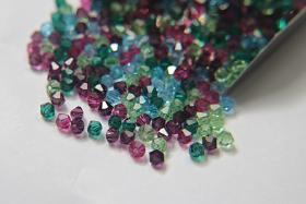 3/4 mm Garden Glory Designer Mixes Swarovski Bicone beads 36/72/144/432/720 Pieces loose beads mix beads, embroidery materials, decorations