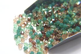3/4 mm Persian Treasure  Designer Mixes Swarovski Bicone beads 36/72/144/432/720 Pieces loose beads mix beads, embroidery materials, decor