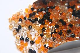 4mm Halloween Designer Mixes Swarovski Bicone beads 36/72/144/432/720 Pieces loose beads, mix beads, embroidery materials, craft supplies