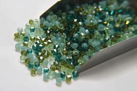 4mm Green Tea Designer Mixes Swarovski Bicone beads 36/72/144/432/720 Pieces loose beads, mix beads, embroidery materials, craft supplies