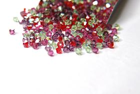 3/4mm Pentas Designer Mixes Swarovski Bicone beads 36/72/144/432/720 Pieces loose beads, mix beads, embroidery materials, craft supplies