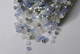 4mm Nemophila Designer Mixes Swarovski Bicone beads 36/72/144/432/720 Pieces loose beads, mix beads, embroidery materials, craft supplies