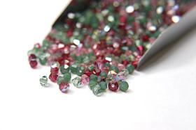 4mm Rosy Green Designer Mixes Swarovski Bicone beads 36/72/144/432/720 Pieces loose beads, mix beads, embroidery materials, craft supplies