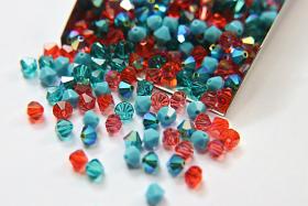 5mm Juliet Designer Mixes Swarovski Bicone beads 12/36/72/144/432/720 Pieces jewelry making, embroidery materials, mix beads, craft supply