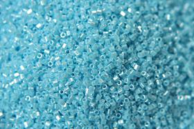 15/0 Miyuki Hex Cuts in color Opaque Turquoise Blue Luster Japanese Beads 10/20/50/100 Grams embroidery materials, beading supplies