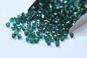 4mm Emerald Satin Swarovski Bicone Cuts Beads 36/72/144/432/720 Pieces jewelry making, loose beads