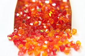 5mm Gulf Fritillary Designer Mixes Swarovski Bicone bead 12/36/72/144/432/720 Pieces jewelry making, embroidery materials, mix beads, craft