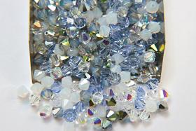 5mm Palos Verdes Blue Designer Mixes Swarovski Bicone beads 12/36/72/144/432/720 Pieces jewelry making, embroidery materials, mix beads
