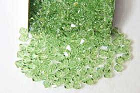 4/5mm Peridot Swarovski Bicone beads 12/36/72/144/432/720 Pieces Made in Austria rare beads, craft supplies, embroidery materials, premium