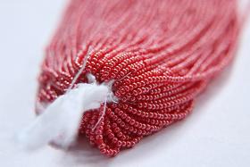 11/0 Czech Seed Bead Pearl Red 1/5/25/50/100 Full hanks Preciosa Ornella loose beads, mix beads, embroidery materials, NATIVE supplies